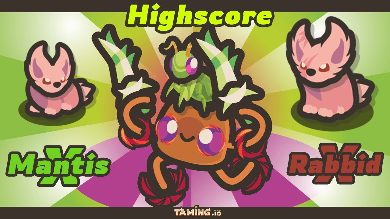 Taming.io Mantis X Rabbid Highscore And Killing Raider - 1,5M