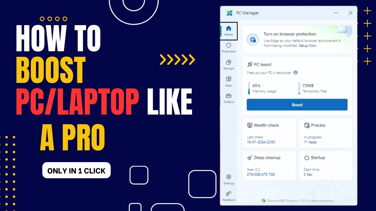 Boost Your PC/Laptop Speed with PC Manager Turbo Mode! | PC Manager PC/Laptop Speed Tips and Hacks!