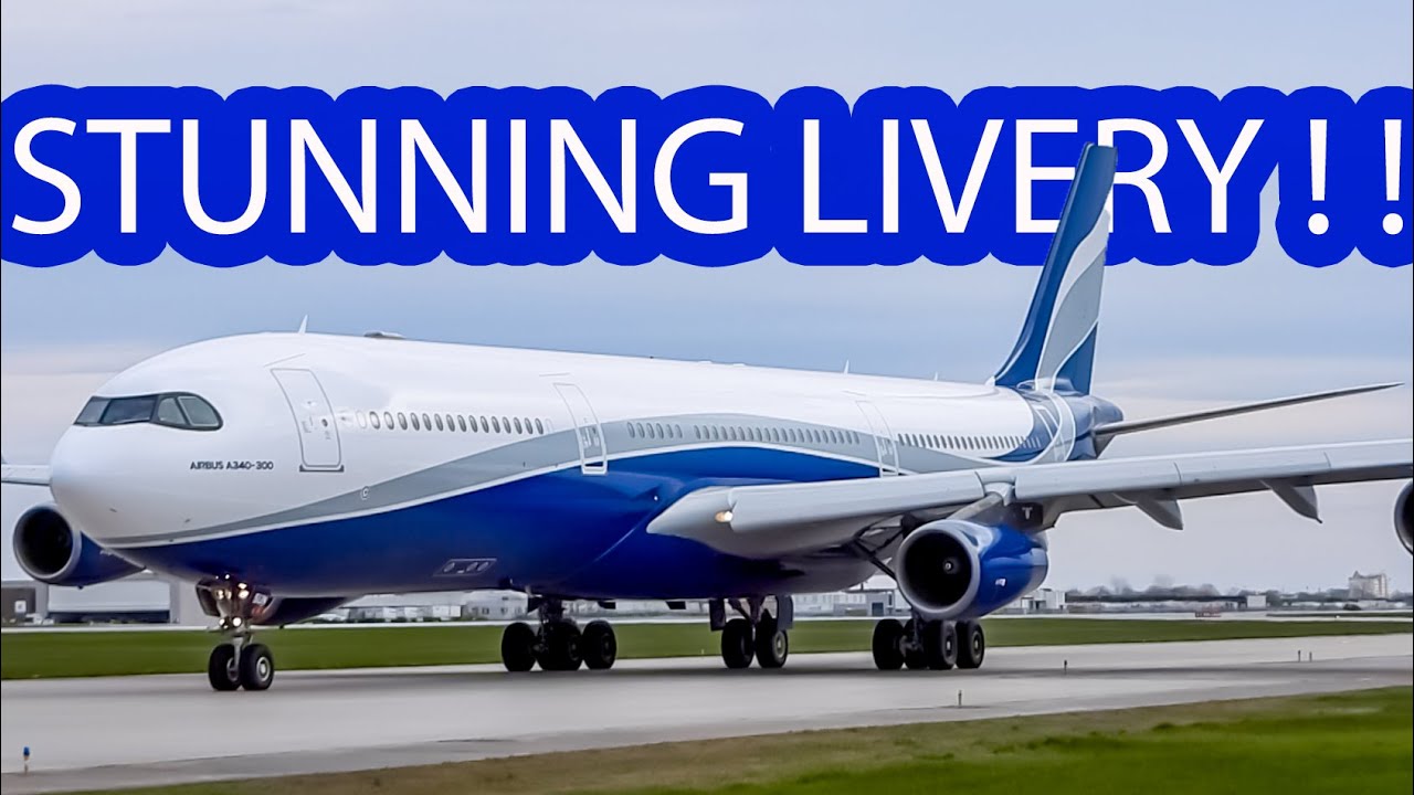 *Beautiful livery!* Hi Fly Malta Airbus A340-300 (A343) landing & departing Montreal (YUL/CYUL)