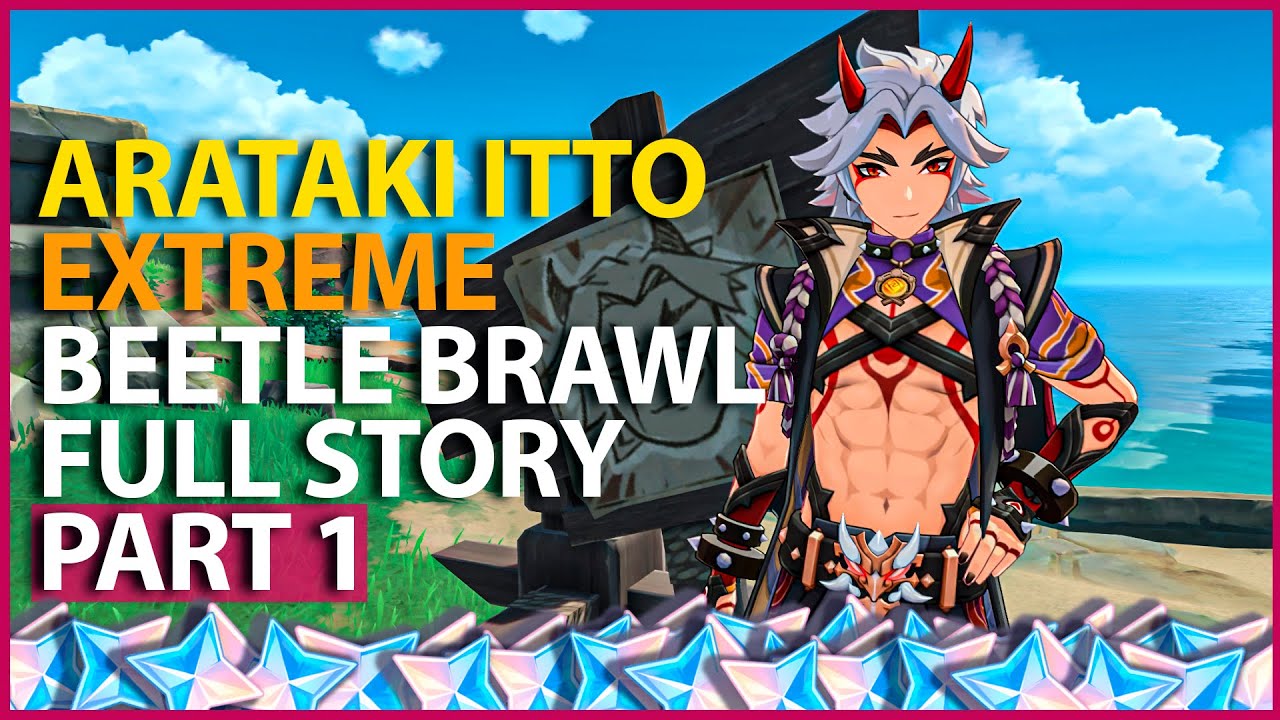 Arataki Beetle Brawl Full Story Part 1 Itto Holds A Grand Onikabuto Tournament Genshin Impact