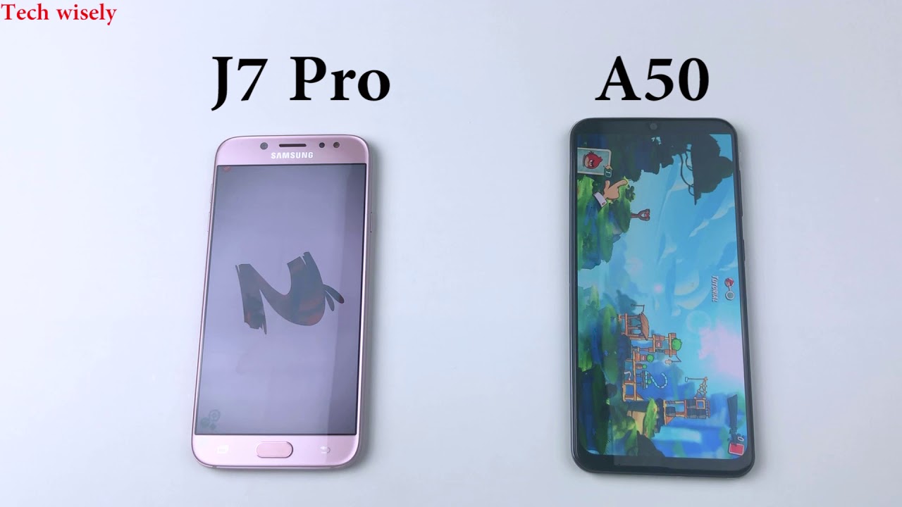 SAMSUNG A50 vs J7 Pro | Stock Android | Speed Test Comparison