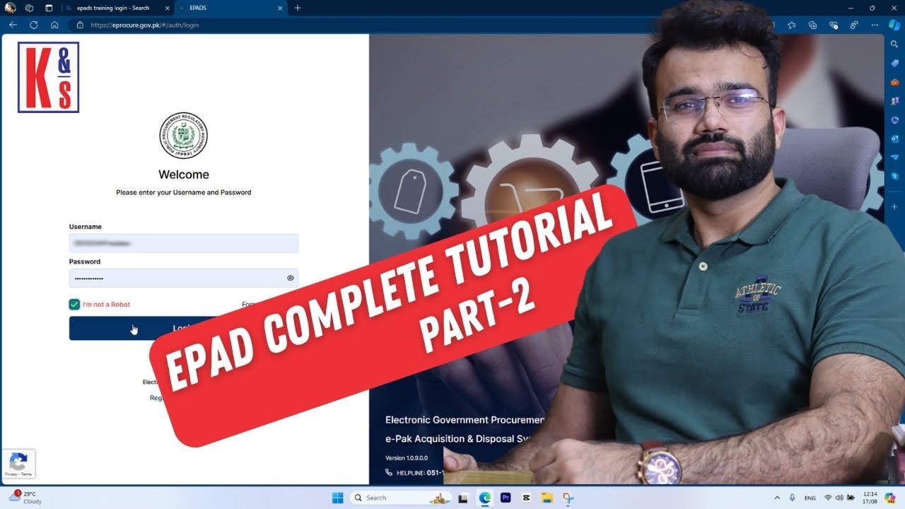 PPRA-EPAD Complete Tutorial | Part 2 | Kareem & Sons Enterprises