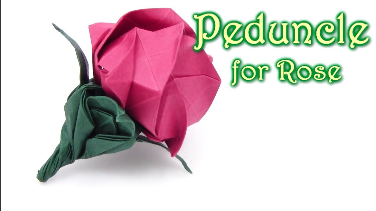 Origami Peduncle for Kawasaki Rose - Yakomoga Origami tutorial