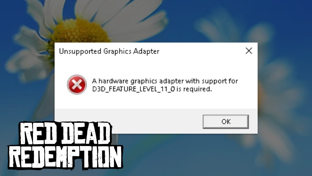 How to Fix RDR Unsupported Graphics Adapter (D3D_FEATURE_LEVEL_11_0) Red Dead Redemption | MaxOutFPS