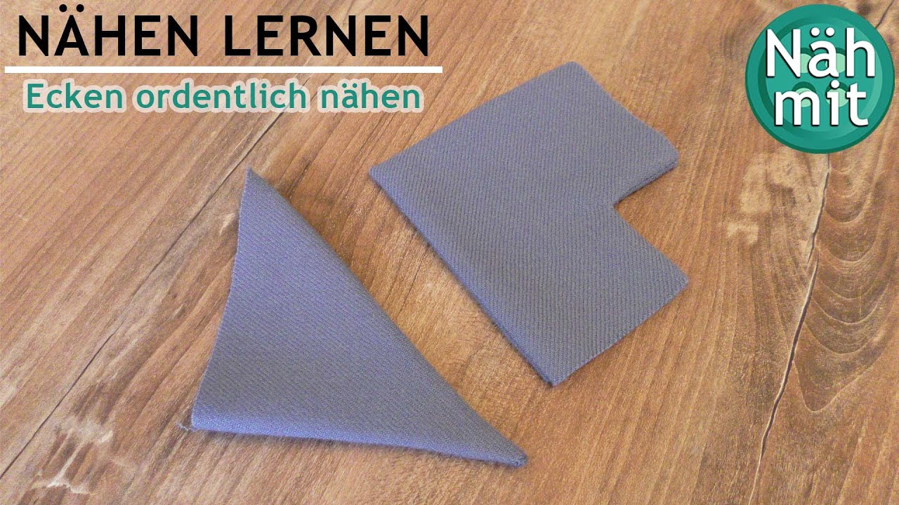 Stoffecken sauber nähen | Nähen lernen | Näh mit mir