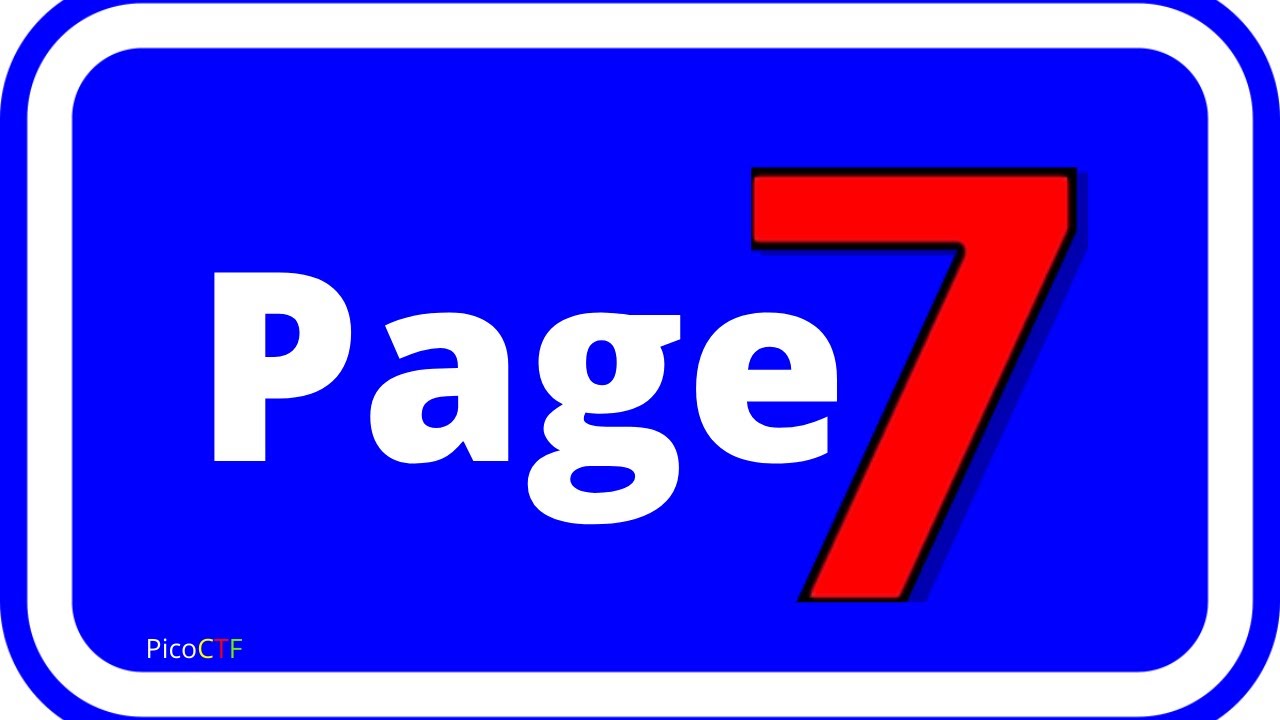 Page 7 | PicoCTF Solutions