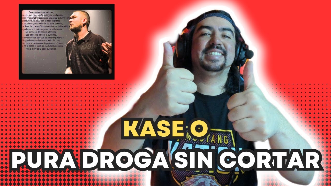 Kase- O - Pura droga sin cortar (con letra) - REACCIÓN