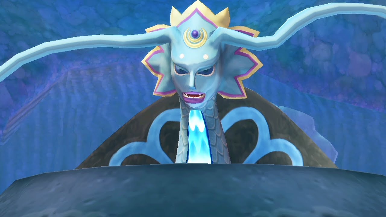 Zelda Skyward Sword HD - 100% Walkthrough Part 22 No Commentary Gameplay Water Dragon at Lake Floria