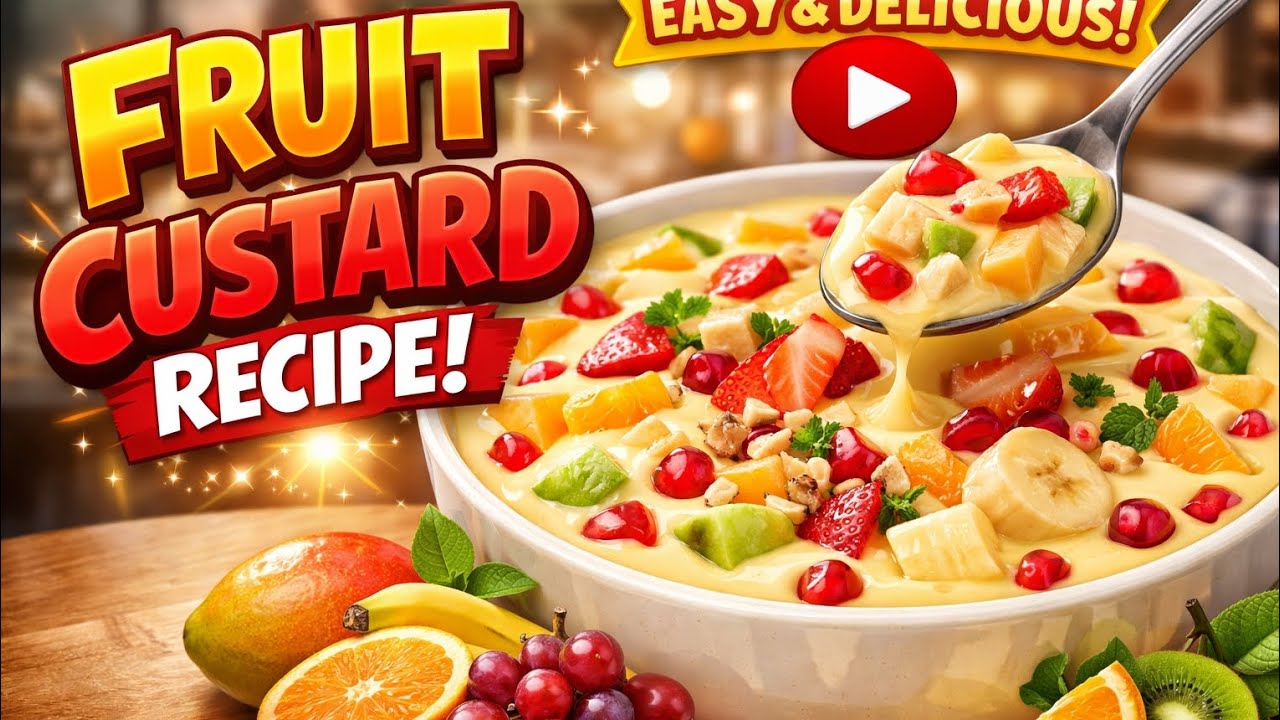 Easy Fruit Custard Recipe | Creamy & Delicious Dessert 🍓🥭 | Ghar Aur Safar
