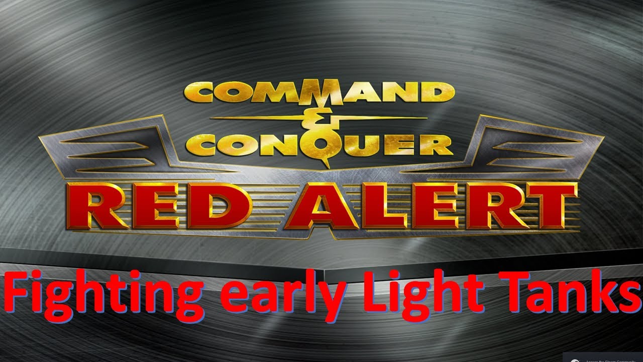 Command and Conquer Red Alert Remastered  2v2 (Fighting early light tanks)