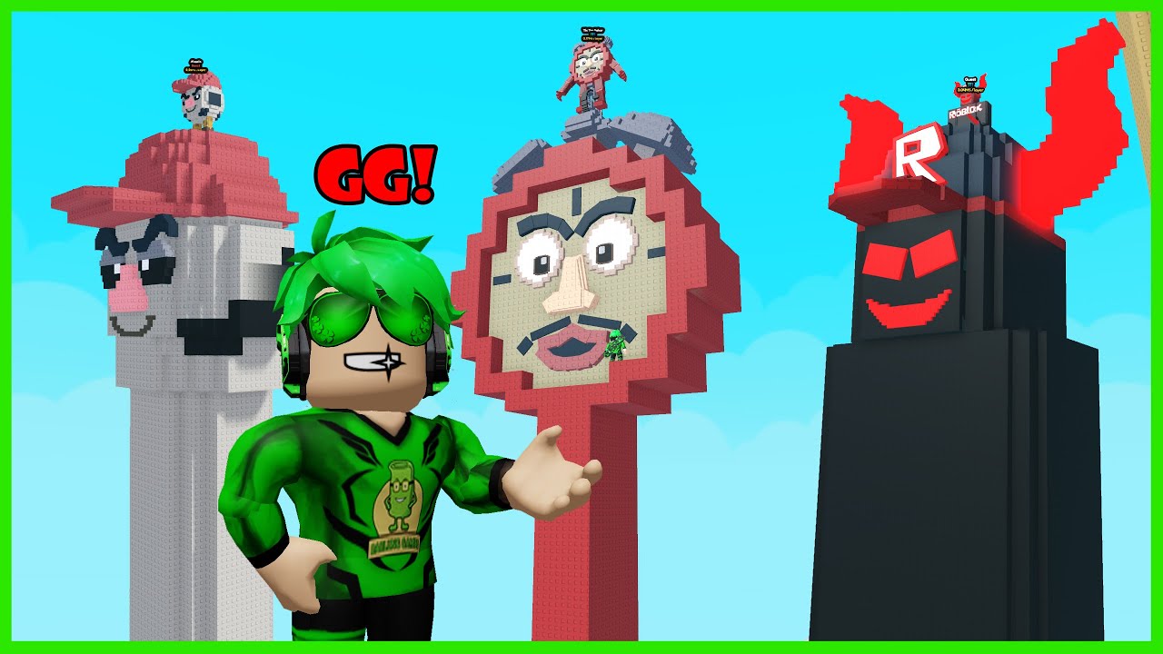 Aku Membangun Menara Brainrot Hacker Tingkatan Terlangka - Roblox Build A Tower