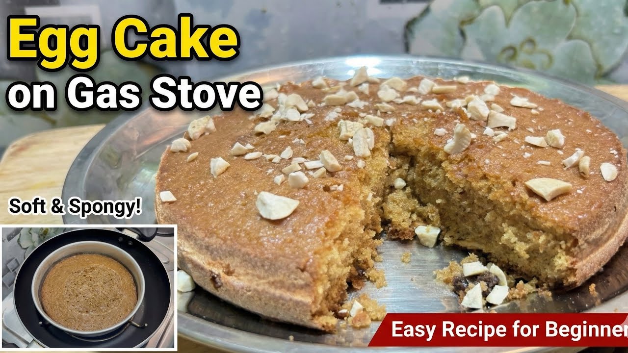 Perfect Egg Cake on Gas Stove | Soft & Moist Cake Without Oven