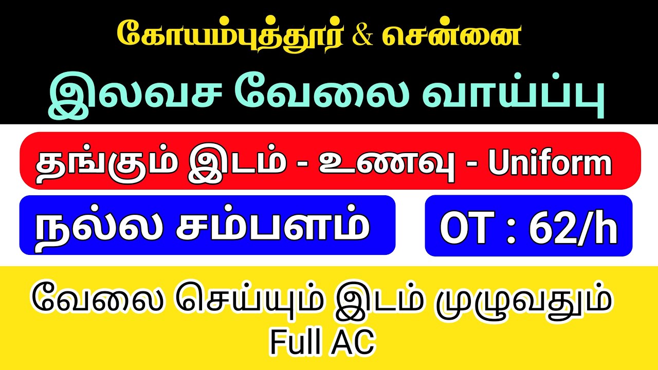 💥JOB VACANCIES IN COIMBATORE | COIMBATORE JOB VACANCY 2025 TAMIL | JOB OPPORTUNITY FOR FRESHERS