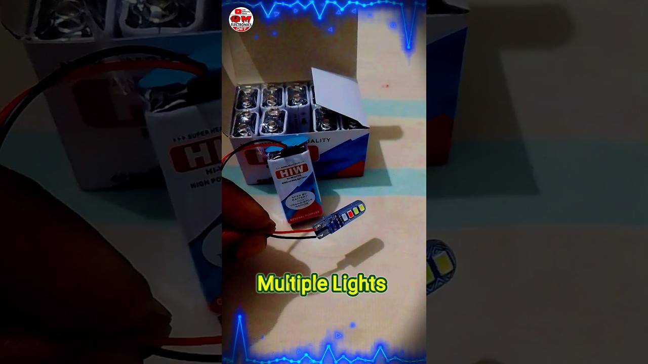 The Coolest 9V RGB Lights #shorts