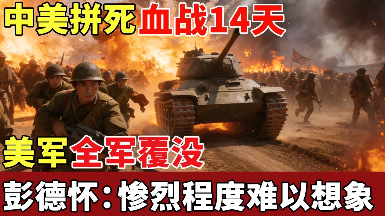 中美拼死血战14天，美军精锐全军覆没，彭德怀回忆：惨烈程度难以想象【历史档案】