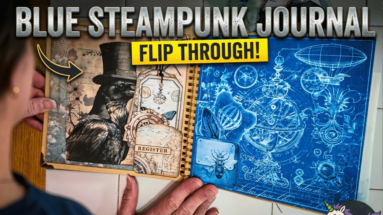 Blue & Green Steampunk Journal