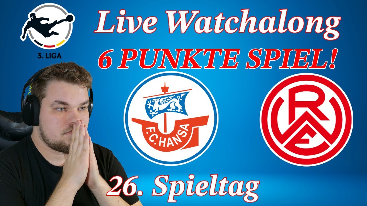 TOPSPIEL im Ostseestadion | FC Hansa Rostock gegen Rot Weiss Essen Live Watchalong