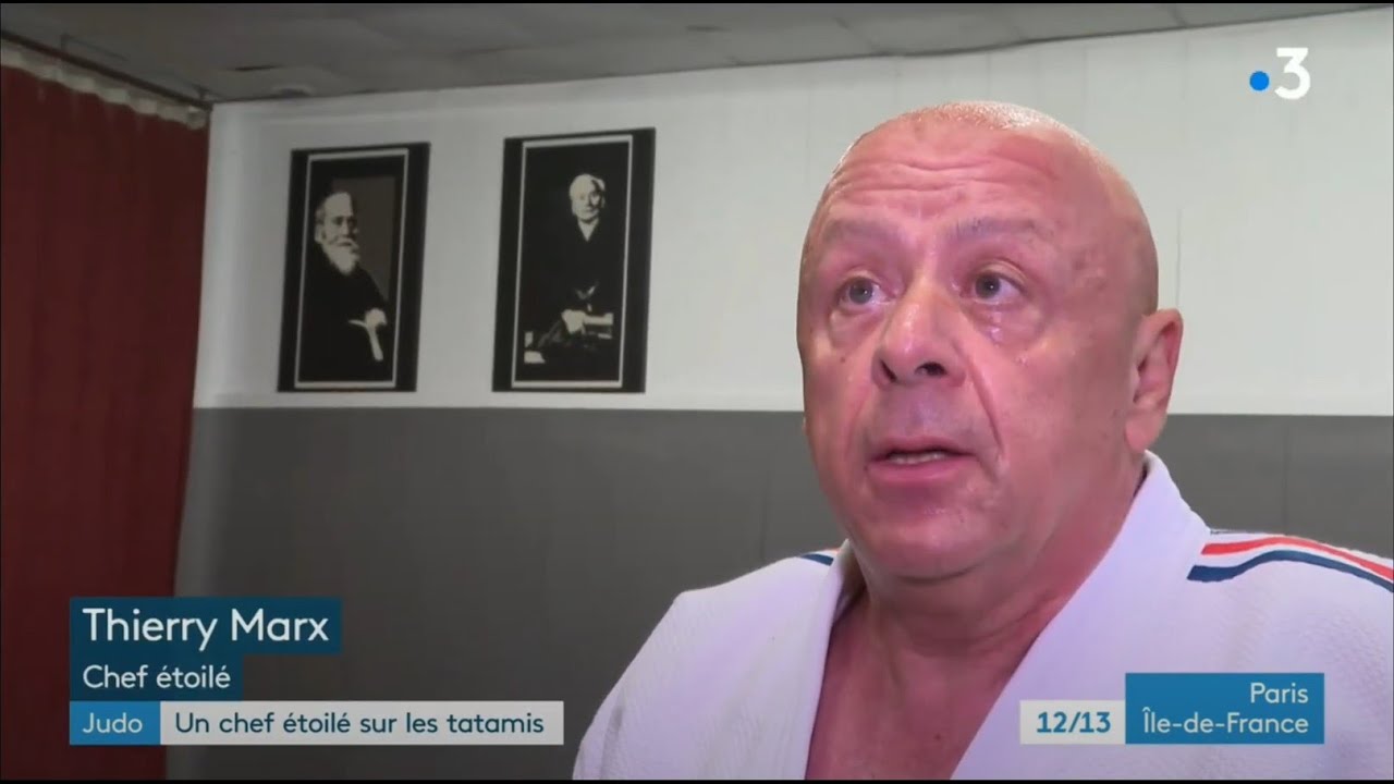 Le chef étoilé Thierry Marx pratiquant le Judo au Cercle Tissier à Vincennes
