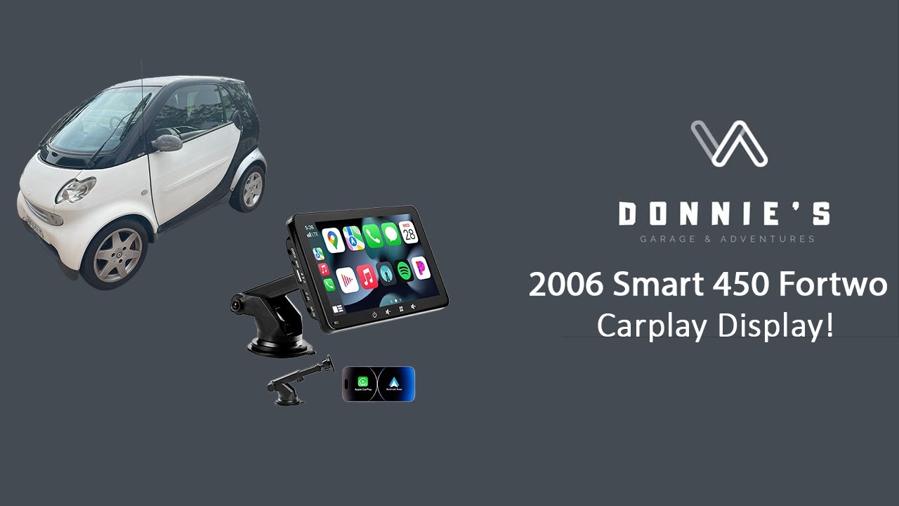 Adding Android Auto Apple Carplay Display to The 2006 Smart 450 Fortwo