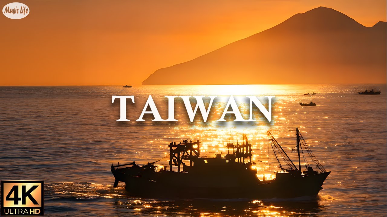 台灣春夏風景與自然療癒音樂  Flying Over Taiwan  Amazing Beautiful Nature Scenery & Relaxing Music