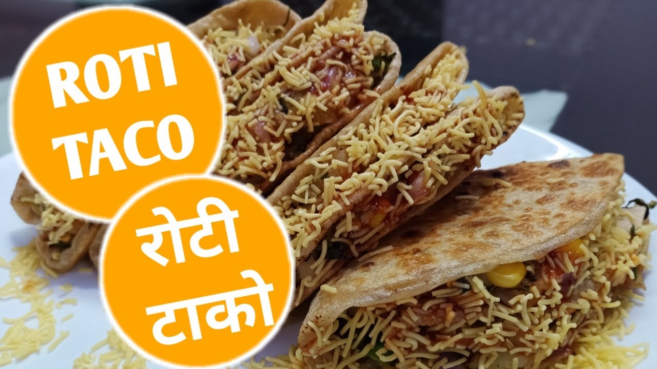 Roti Taco | Leftover roti ideas | Food And Flavours