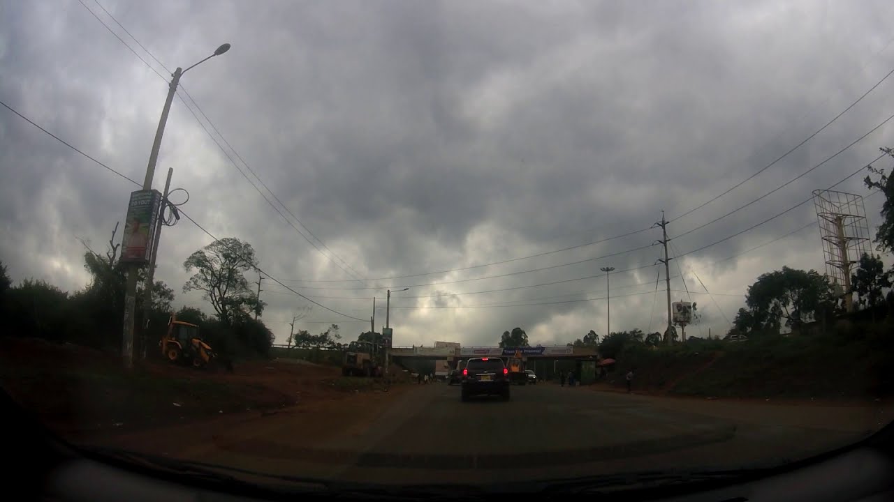 Driving through inside Fourways Estate, Kiambu Road to Ridgeways Mall