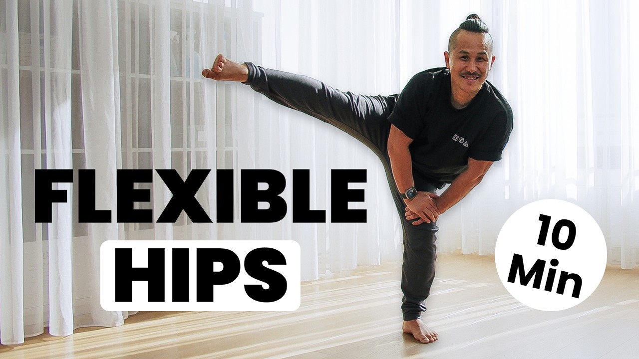 10-Minute Hip Mobility Yoga | Strengthen & Stretch with No Equipment