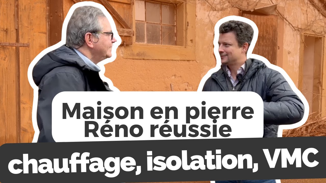 Maison pierre 1857, DPE B, GES A,  murs non isolés, chauffage bois bûches, VMC Simple Flux