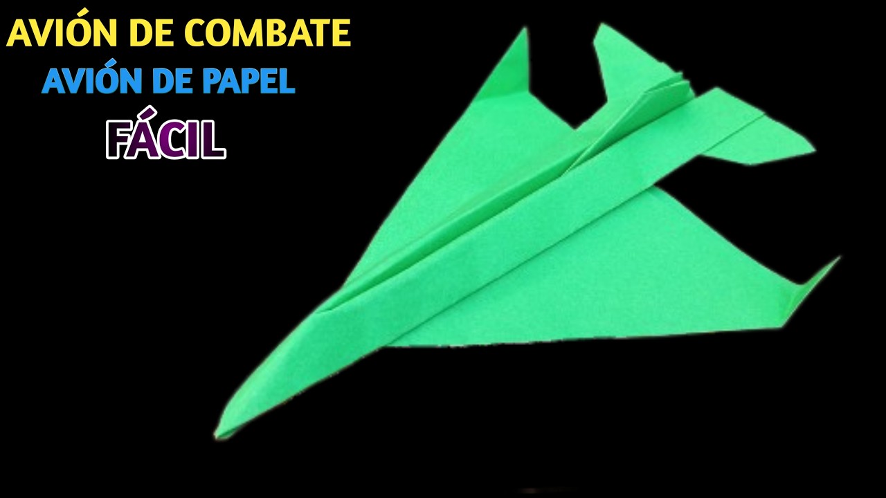 Cómo Hacer un Avión de Papel Tipo Caza Fácil | Mejor Diseño y Fácil