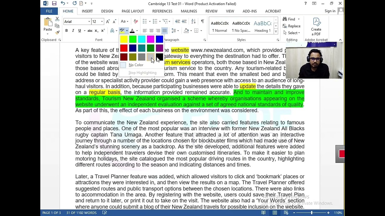 Case Study: Tourism New Zealand Website | Cambridge 13, Test 01 | Reading Passage 01