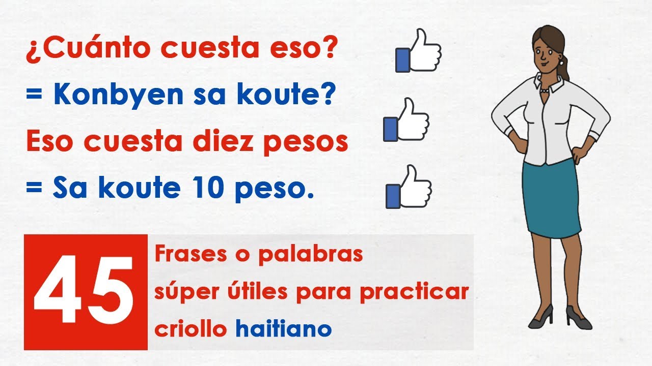 45 Frases o palabras súper útiles para practicar criollo haitiano