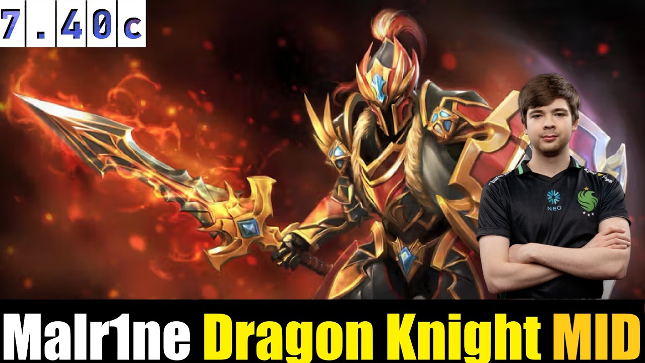 🤯 Malr1ne [Dragon Knight] MID 7.40c - DOTA 2 PRO MATCH#dota2  #dota2gameplay    #malr1ne