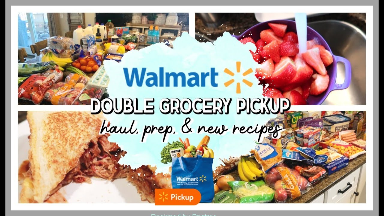 HUGE DOUBLE GROCERY HAUL, PREP, & TRYING NEW RECIPES | WALMART GROCERY PICKUP HAUL APRIL 2020