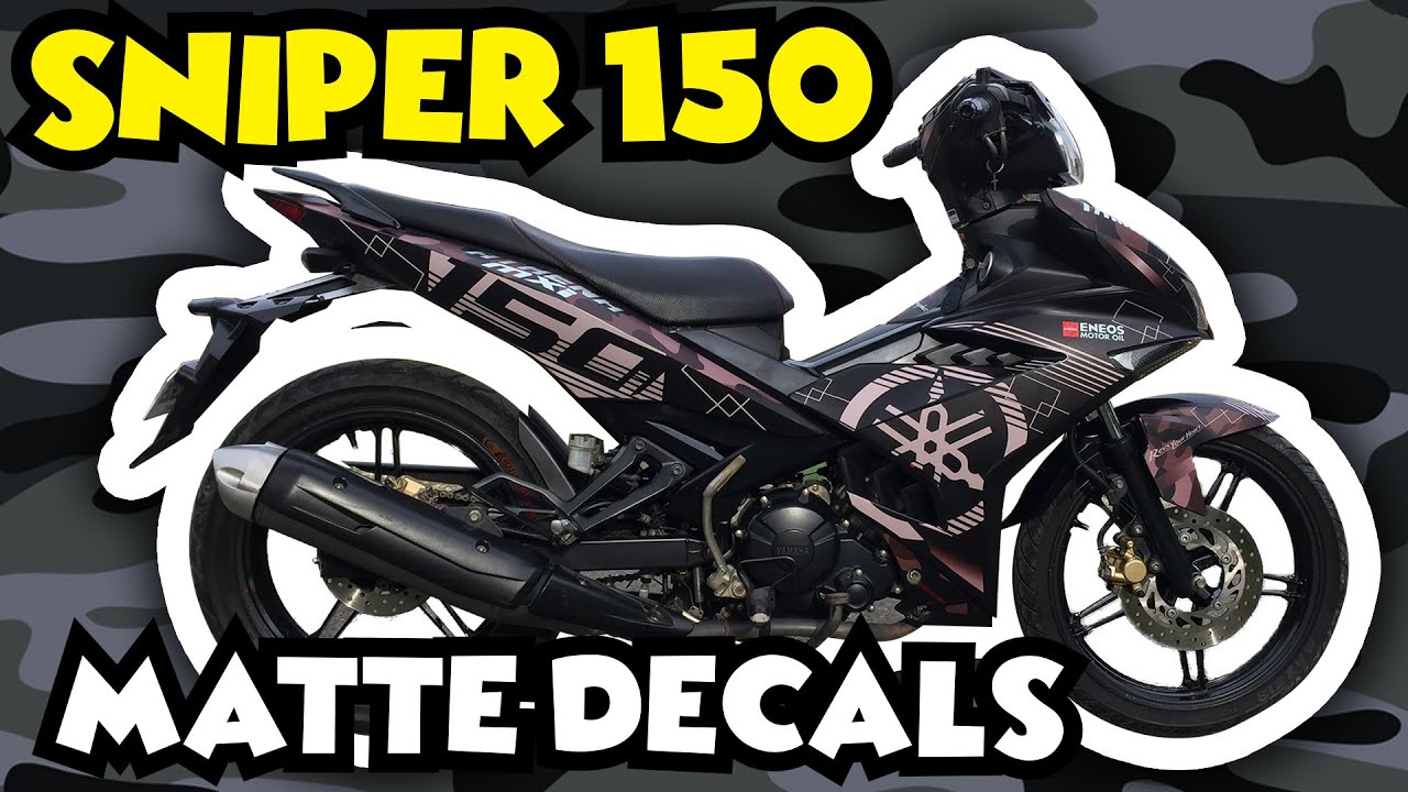 Yamaha Sniper 150 - Matte Decals Installation (Camouflage)