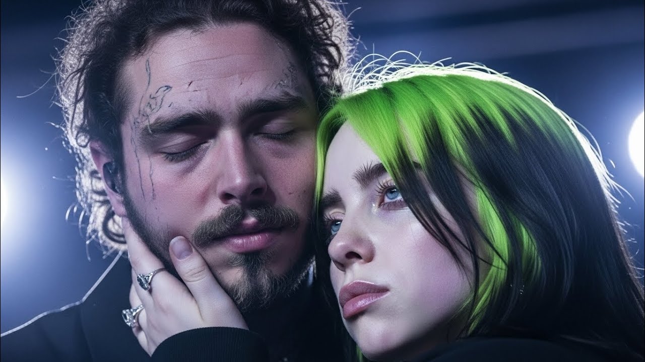 Post Malone Ft Billie Eilish - I Love You (Lyrics Video)
