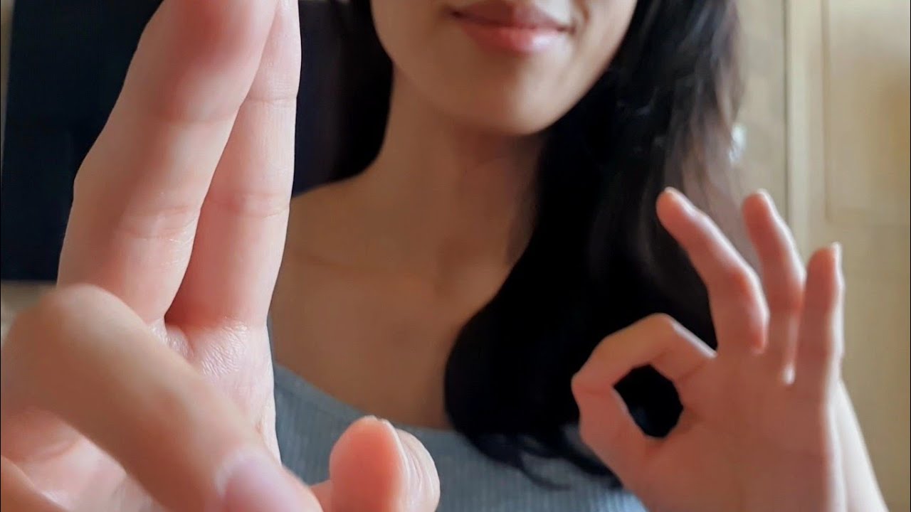 ASMR Mysterious Hand Movement (No Talking) ✨️ hand sounds, finger fluttering, energy cleansing reiki