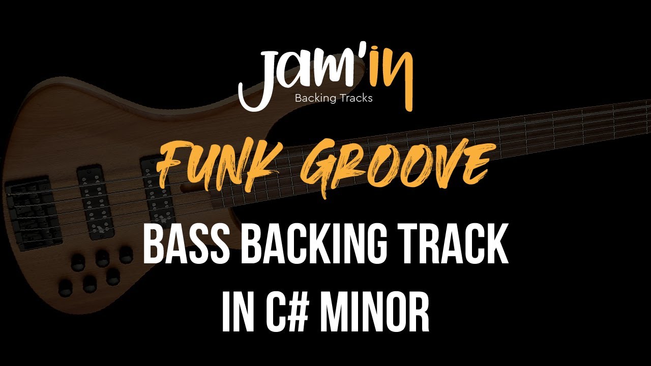 Funk Groove Bass Backing Track in C# Minor