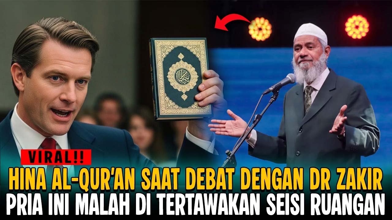 AL-QURAN DIHINA‼️ PRIA INI TERDIAM USAI DIBUAT MALU DR. ZAKIR NAIK