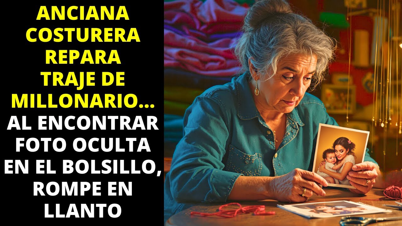 ANCIANA COSTURERA HALLA FOTO EN TRAJE DE MILLONARIO...  Y DESCUBRE UNA VERDAD QUE CAMBIA TODO