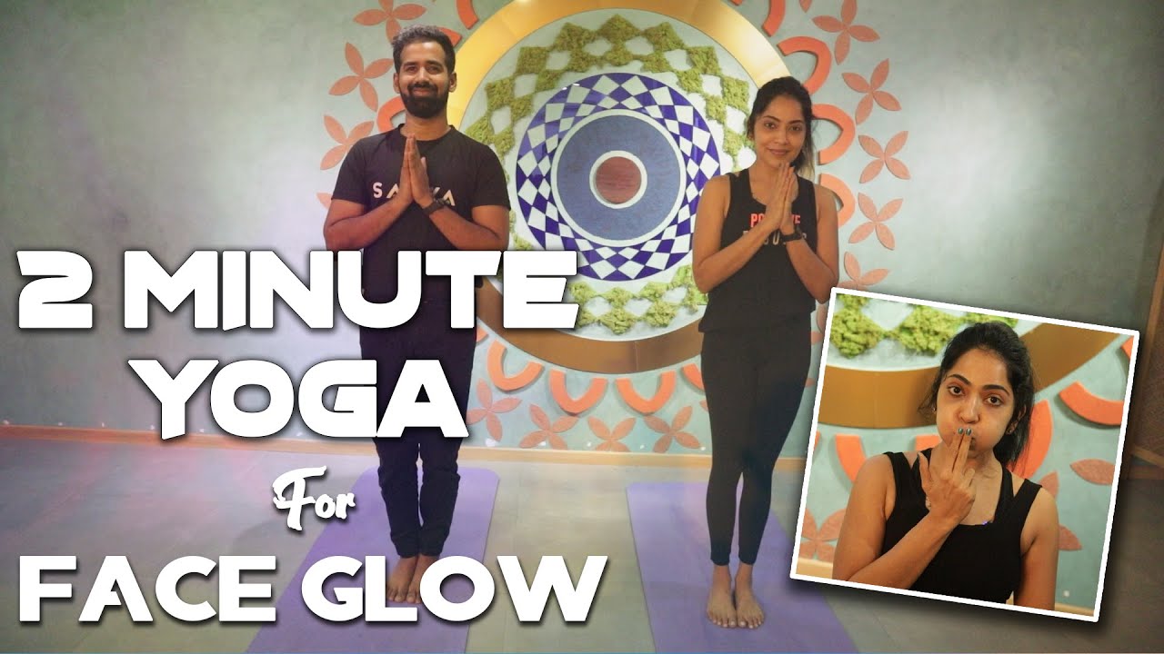 2 Minute Yoga For Face Glow | Stay Fit With Ramya