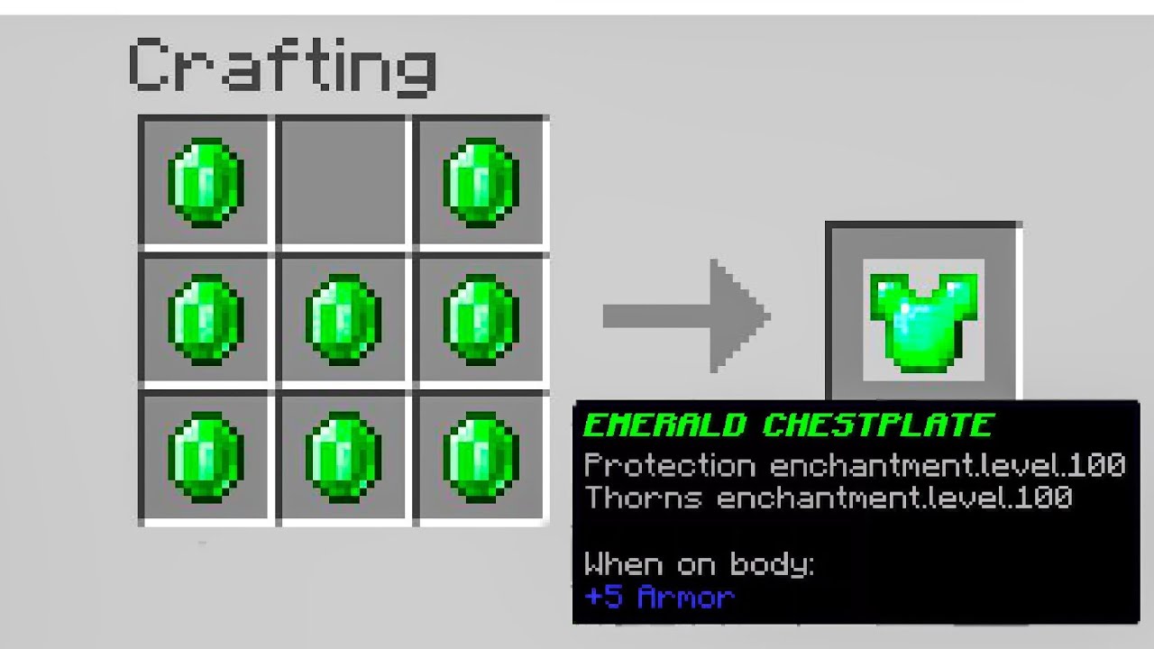 Minecraft UHC but you can craft armor out of any item..