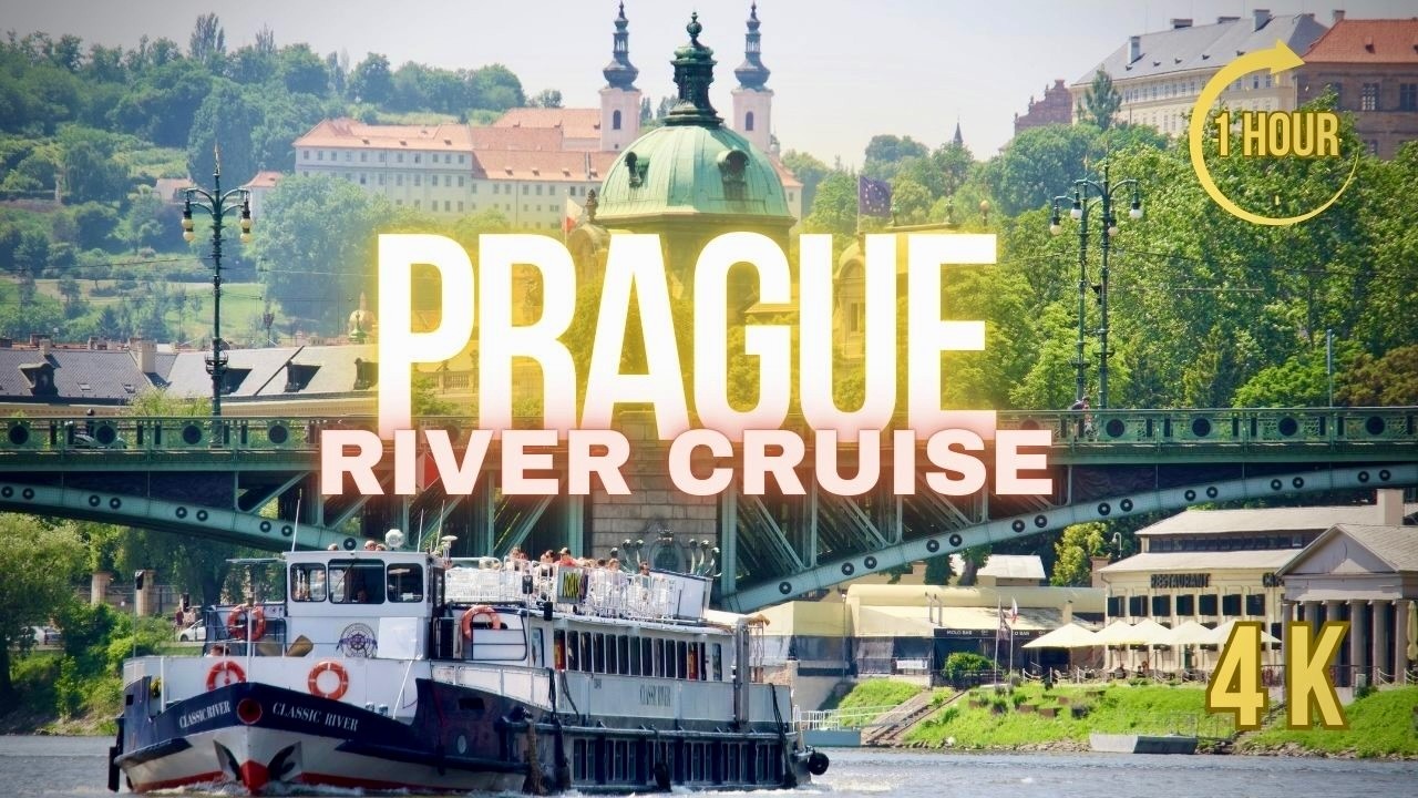 PRAGUE 4K 🇨🇿 – 1 Hour River Cruise | Stunning Prague Castle Views | Real Time