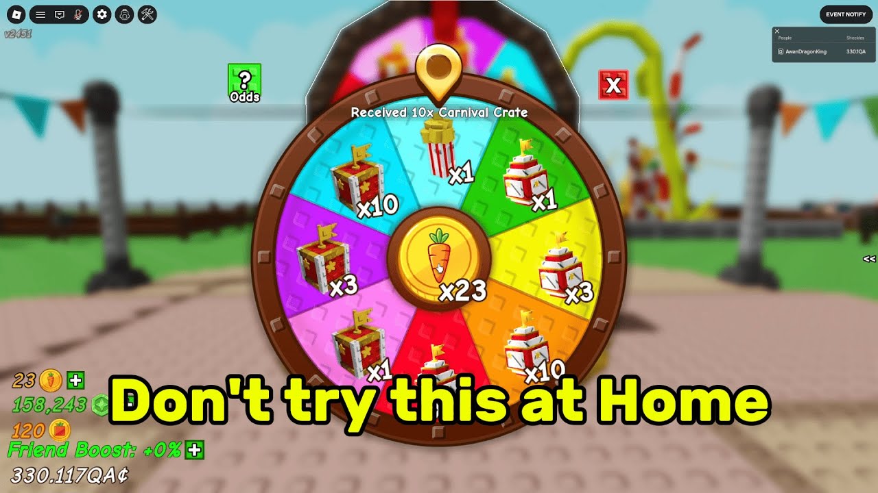 CARNIVAL UPDATE IS BORING | Grow a Garden