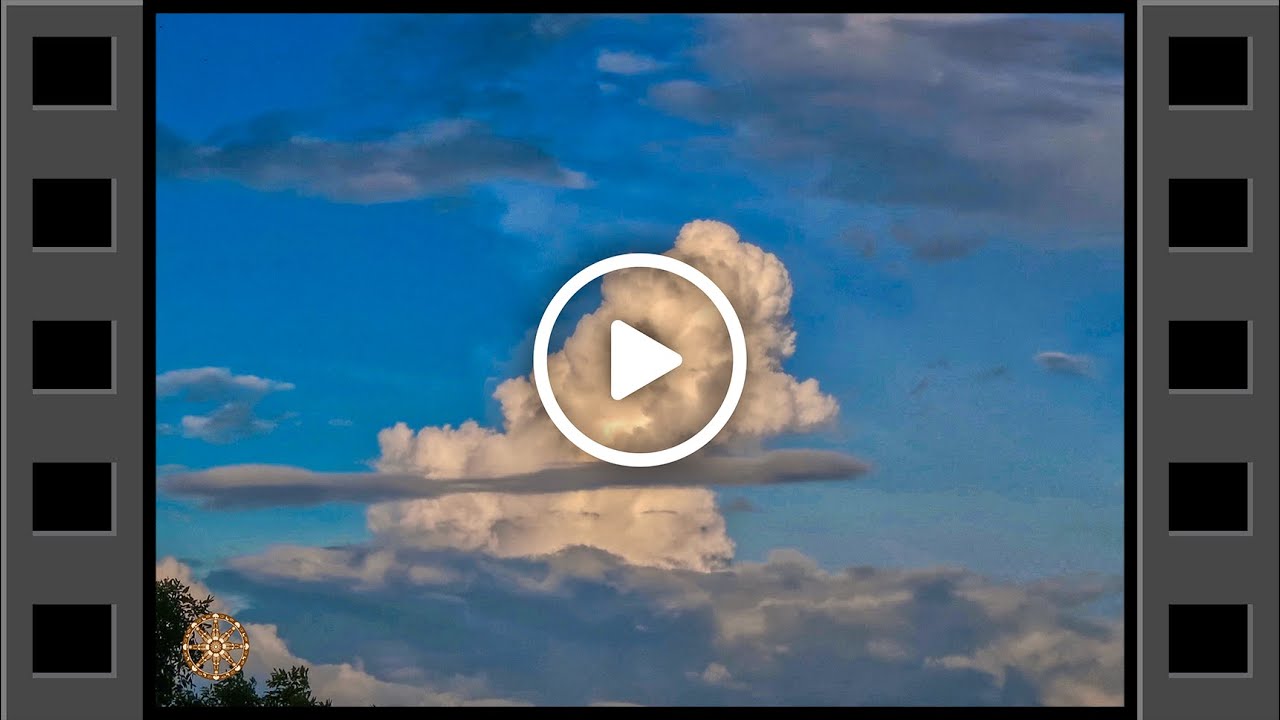 HDR full HD timelapse video of cumulonimbus cloud & altostratus clouds with blue sky &bull; Video # 00057