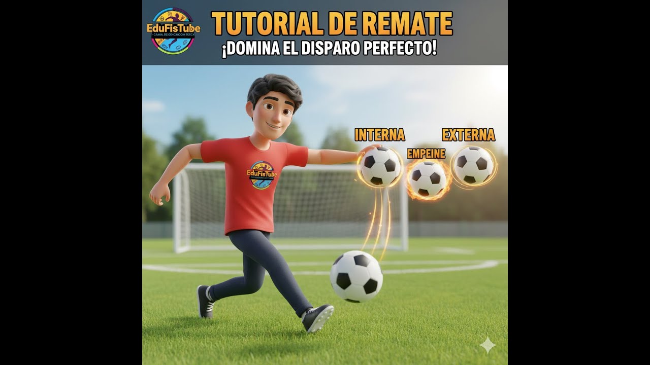 TUTORIAL DE REMATE EN EL FUTBOL - Externa, Interna y Empeine _ Edu.Fis _RD_