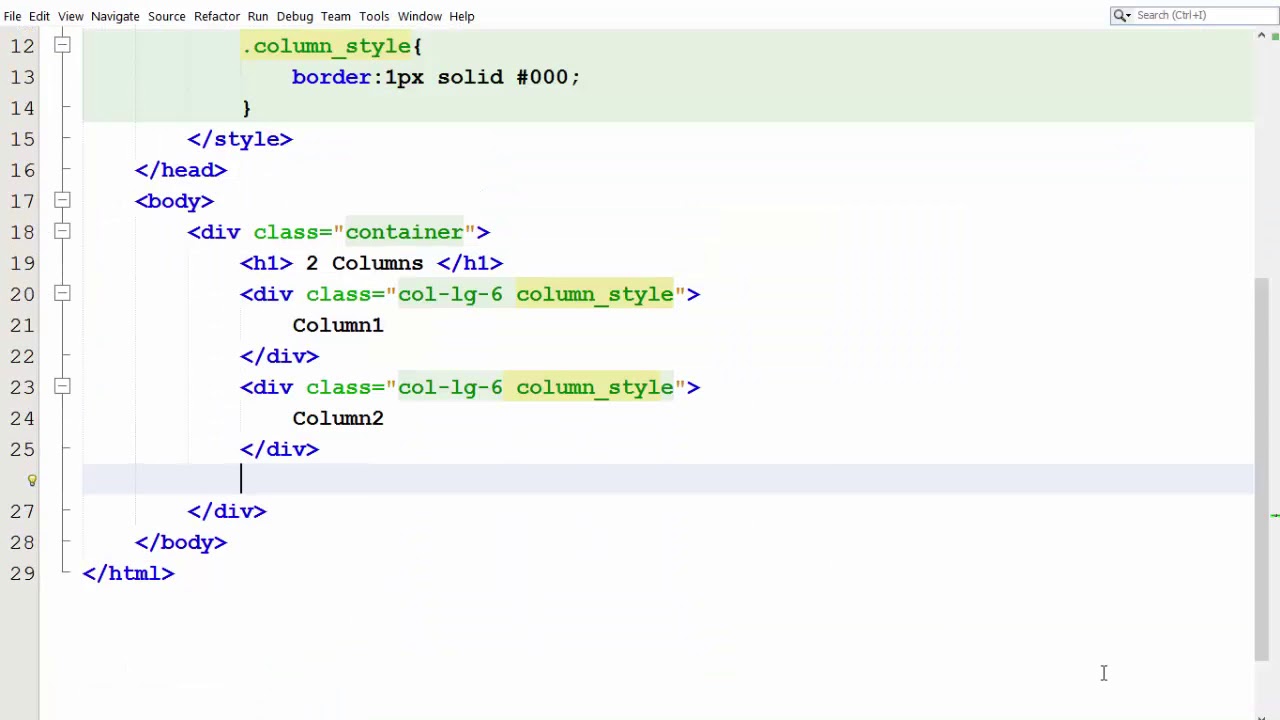 col and row in bootstrap part -2