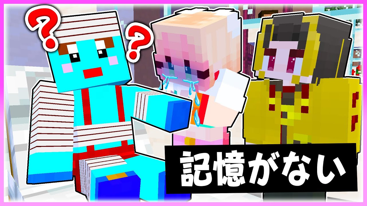 🌈起きたら記憶喪失になっていたけなたろうを救うマインクラフト 💦😢 【まいくら / マインクラフト】
