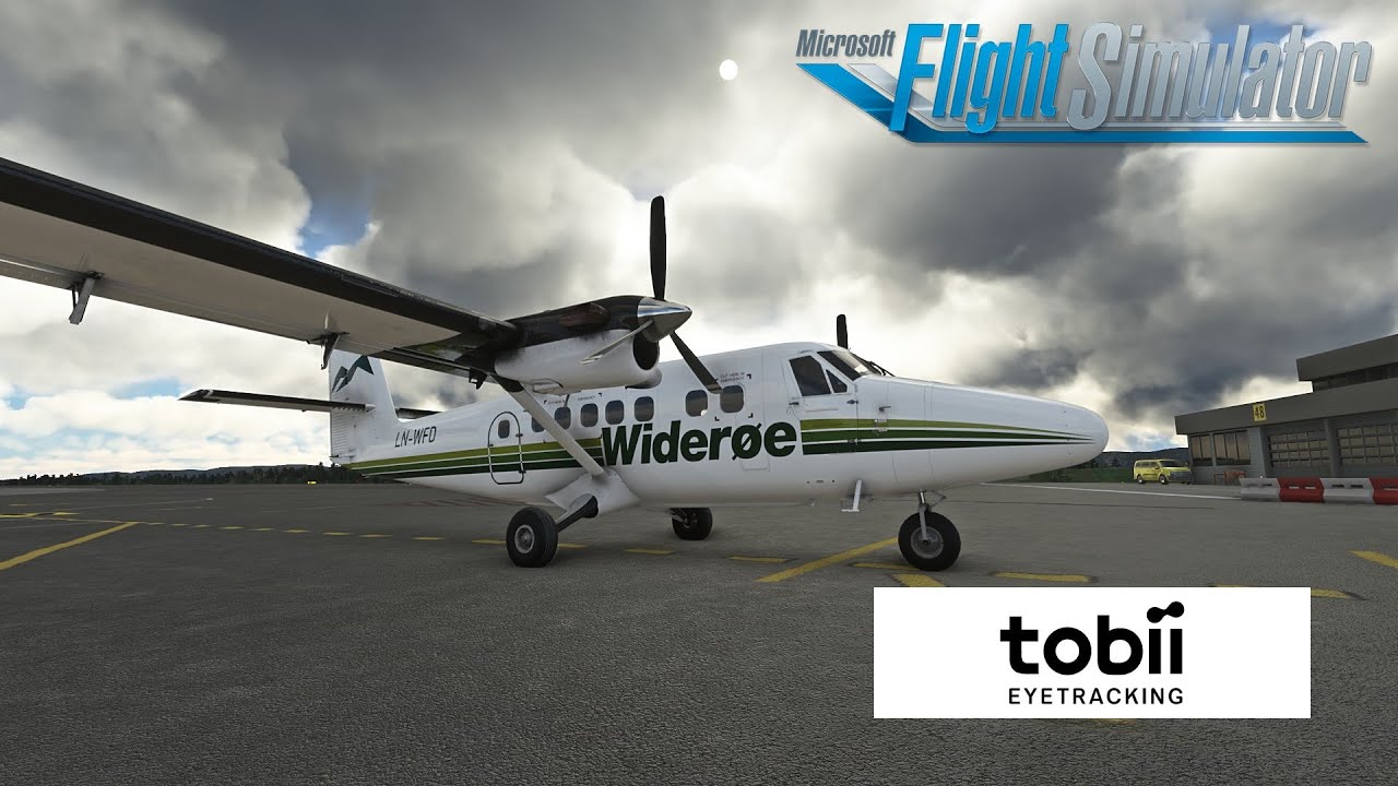 TOBII EyeTracker 5 in Norway  | Aerosoft Twin Otter | Wideroe