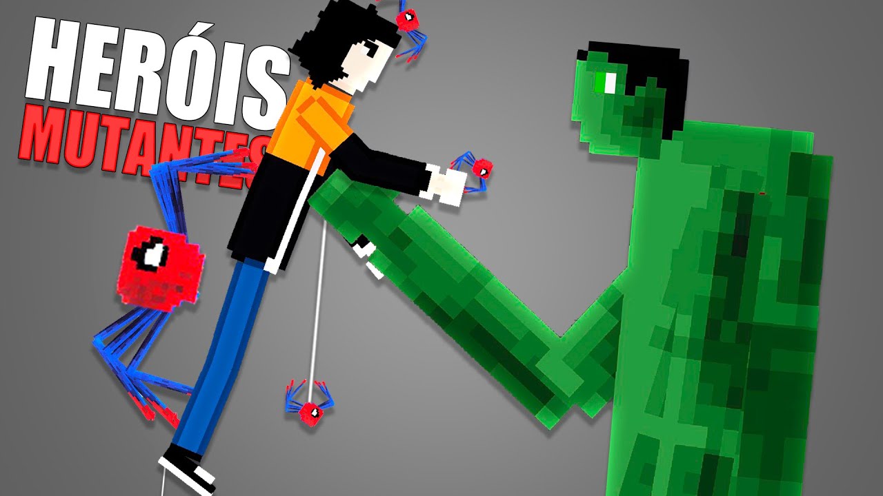Heróis Mutantes no People Playground com Mods