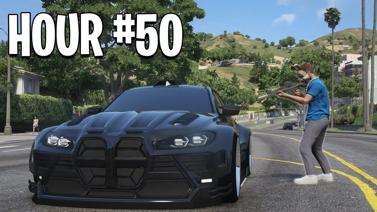 I Spent 50 Hours Stealing Cars in GTA 5 RP
